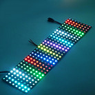 Светодиодная управляемая гибкая панель SPI , цвет: RGB, 8*32, 256 пикселей,WS2812