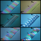 Светодиодная управляемая гибкая панель SPI , цвет: RGB, 8*32, 256 пикселей,WS2812