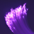 Световой оптоволоконнный кабель бокового свечения в прозрачной трубке ,яркий, d 2мм