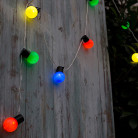 Светодиодная гирлянда "Шарики", соединяемая, 220 вольт,10 метров, 100 шариков, цвет RGB