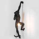 Hanging MONKEY настенный светильник «Обезьянка с лампочкой», черный