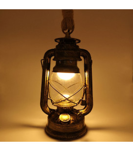 Светильник «Старинная керосиновая лампа» , темная бронза