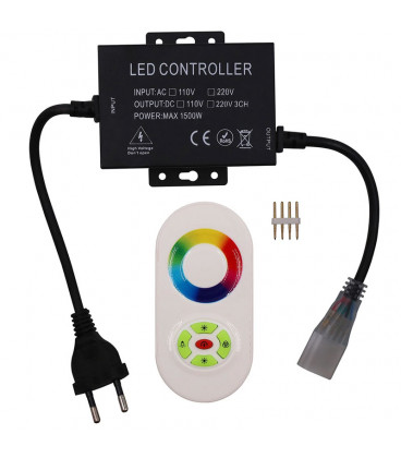 Touch Радио контроллер для Led ленты 220 В (поддержка 100 м) 1500 Вт