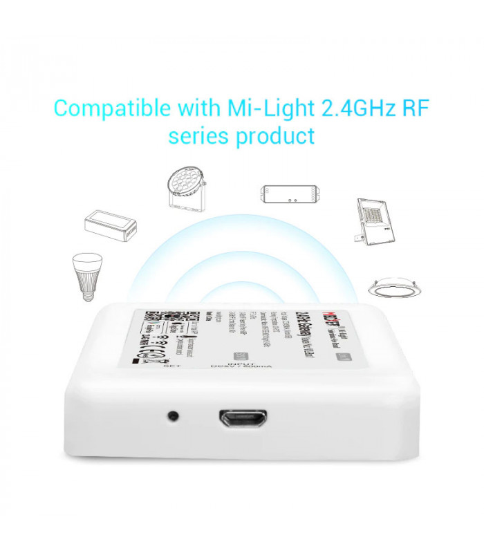 Milight 2.4G LED WiFi iBox Wireless Touch Remote 4-Zone RGB RGBW LED Controller