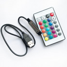 Мини USB ИК контроллер, 5В , пульт 24 кнопки