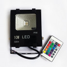Светодиодный прожектор 220В 10 Ватт COB,PRO, цвет RGB, IP65