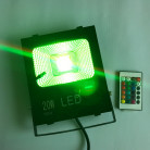 Светодиодный прожектор 220В 20 Ватт COB,PRO, цвет RGB, IP65