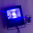 Светодиодный прожектор 220В 20 Ватт COB,PRO, цвет RGB, IP65