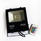 Светодиодный прожектор 220В 30 Ватт COB,PRO, цвет RGB, IP65