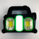 Аккумуляторный портативный фонарь -прожектор COB 3 диода+ диод c линзой