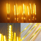 Светодиодные колосья (пшеница), 5 шт., 80 см, с солнечной батареей, цвет теплый белый