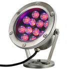 Cветильник подводный для фонтанов/бассейнов нерж. сталь, 145 мм , 24В АС, 12 Вт, цвет: RGB