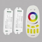 Комплект для ленты RGB, 1-4 зоны, радио конроллер 2,4 GHz FUT037M, пульт ДУ FUT096