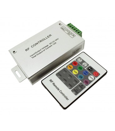 RGB Контроллер HTL-010 IR 24KEYS (Aluminum)-12A