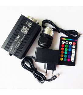 Bluetooth RGBW музыкальный источник света для оптоволоконного кабеля, голова D16-20 мм, 12/220В, с пультом