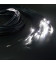 Световой оптоволоконнный кабель торцевого свечения в оплетке, термостойкий, d 0,75 (1,8) мм