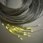 Световой оптоволоконнный кабель торцевого свечения в оплетке, термостойкий, d 3 (4)мм