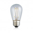 Филаментная Лампа для Белт-лайт, 2 Вт, 220 В, Е27, форма S14 цвет теплый белый