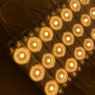 LED модуль 12В, SMD2835 3 диода, белый цвет (150-165 Люм), IP65