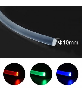 Световой оптоволоконнный кабель бокового свечения в прозрачной трубке, d 10 мм