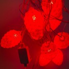 Новогодняя гирлянда «Шишки», 3 м., красный цвет
