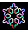 Светодиодная неоновая снежинка, цвет RGB, 300 мм