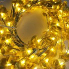 Ветвь сакуры светододная, 230 см, цвет золотой