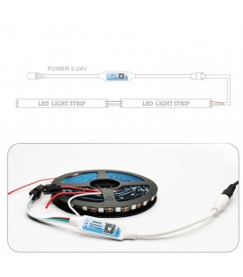 Bluetooth мини контроллер для SPI ленты (бегущая волна) SP621E