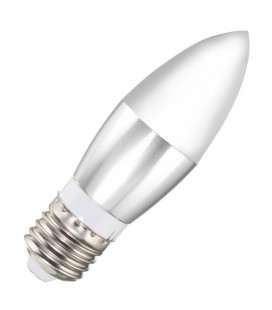 Лампа светодиодная свеча прямая матовая E27, 7Вт, 220В