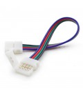 соединитель для ленты RGB 10 mm(5050) c проводом 10-15 см двухсторонний