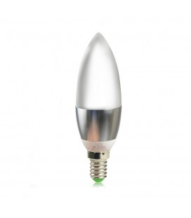Лампа светодиодная свеча прямая матовая E14-7W