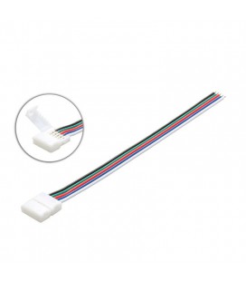 соединитель для ленты RGB+W 12мм c проводом 10-15 см односторонний