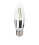 Лампа светодиодная свеча прямая прозрачная E27, 9Вт, 220В