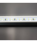 Узкий накладной линейный светильник 4014 с прозрачным экраном 100см