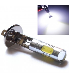 Авто LED лампа в противотуманные фары тип:COB +линза H1 7,5 Ватт