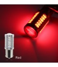Авто LED лампа цоколь 1156(P21W, BA15S) тип: smd 5630 +линза 8 Ватт красный