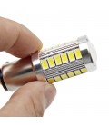 Авто LED лампа цоколь 1157(P21/5W,BA15D) тип: smd 5630 +линза 8 Ватт 