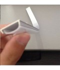 Гибкий алюминиевый профиль (2 м)+ молочный акриловый экран+ 2 заглушки+крепеж