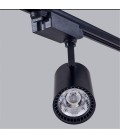 Трековый светодиодный светильник( Spotlight),30 Вт, однофазный,черный, цвет свечения дневной белый