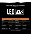 Авто LED лампы головного света тип: D6 9006 (HB4) (комплект 2 лампы)
