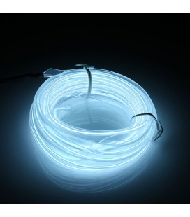 Led гибкий неон втычной (EL провод) 2,3 мм, 360 ° , 3 м, с разъемом для подключения