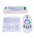 RGBW Контроллер RF —радио,сеснорный пульт, 12-24В, 24А, 288-576Вт