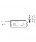 RGBW Контроллер Mi-light FUT044, радио, трансмиттер, 12-24В, 15А, 180-360Вт