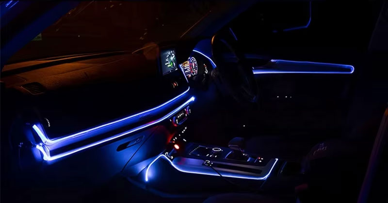 Оптический кабель бокового свечения Clever-Light для контурной подсветки авто