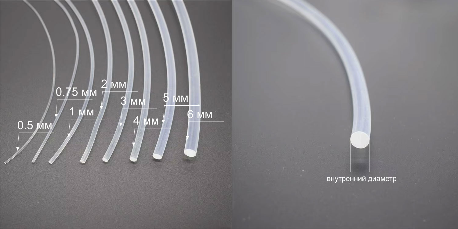 Линейка диаметров торцевого оптоволокна Clever-Light от 0.75 мм до 3 мм в бухтах