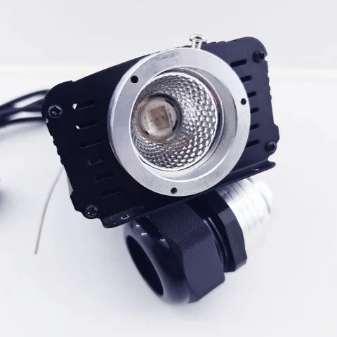 RGB музыкальный источник света для оптоволоконного кабеля одинарный (D30 mm), 220В, 30Вт, с Радио пультом, 28 кнопок