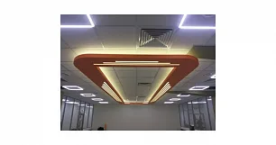 Изготовление потолочной конструкции с подсветкой для X-5 Retail Group
